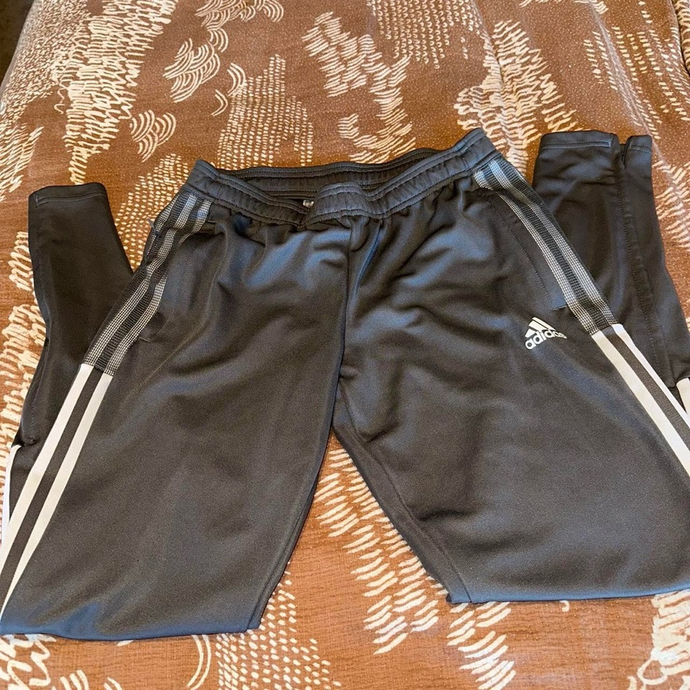 Dark Grey Adidas Jogger Pants
